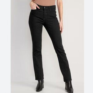 Old Navy Black High Rise Kicker Boot Cut Jeans Women's Size 16